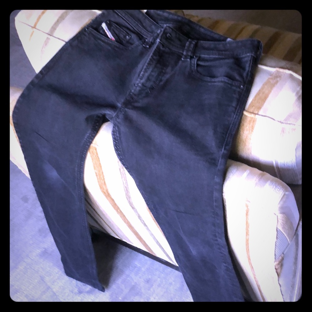 Black Diesel Thavar Jeans (30/32). Slim Skinny